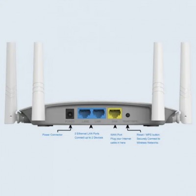 WiFi роутер LB-Link BL-W1220M Гігабітний 2.4GHz/5GHz 1200Mbps 4*5dBi посилені антени 4 LAN+1 WAN+USB 2.0 port