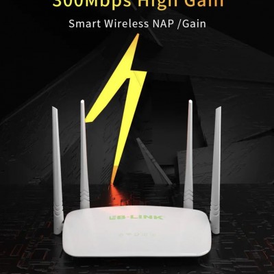 WiFi роутер LB-Link BL-WR450H 2.4GHz 300 Mbps 4*5dBi посилені антени