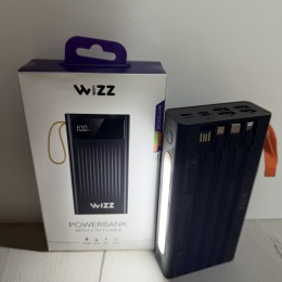 Повербанк Wizz 30000 mAh 4in1 (Cable/Flashlight) WP033S+фонарик